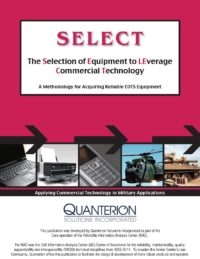 The Selection of Equipment to Leverage Commercial Technology (SELECT)