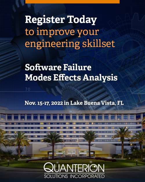 Software Failure Modes Effects Analysis Training